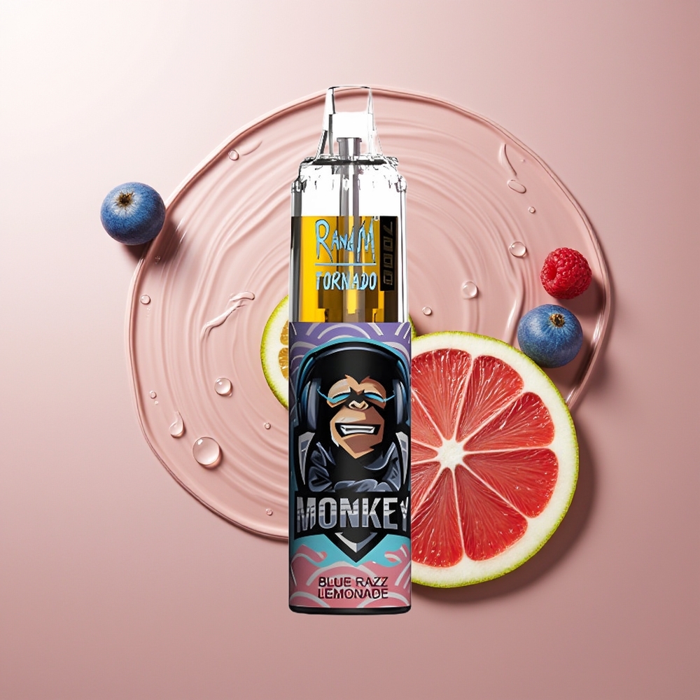 RandM Fumot Tornado 7000 Puhangud Sinine Vaarika-Limonad 14 ML Tüüp-C