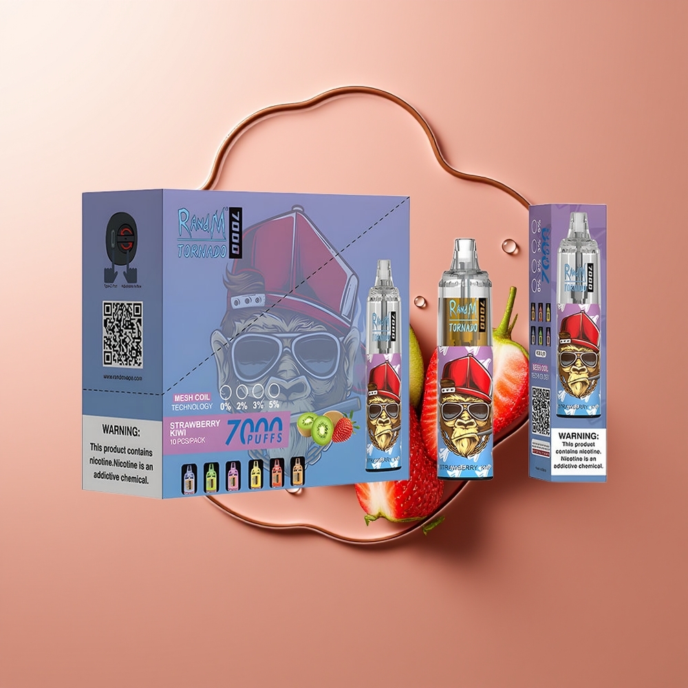 RandM Fumot Tornado 7000 Puhangut Maasik-Kiivi 14ML Mesh