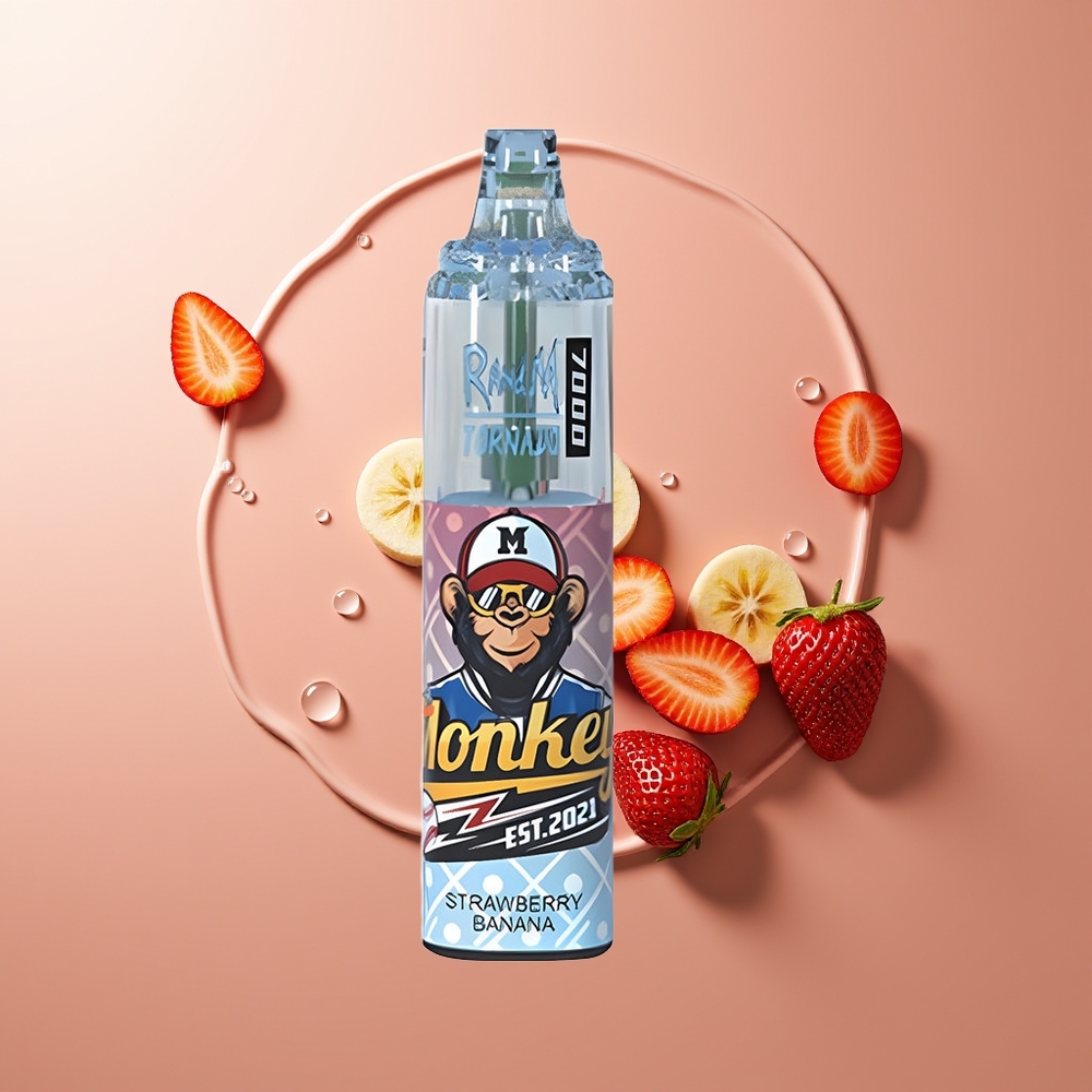 RandM Fumot Tornado 7000 Sügavik Maasikas-Banaan 14ML Mesh