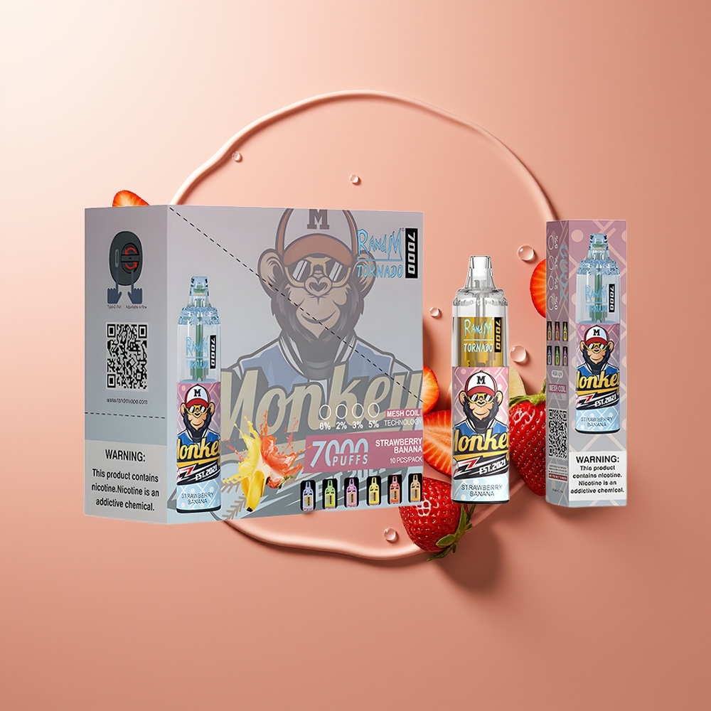 RandM Fumot Tornado 7000 Sügavik Maasikas-Banaan 14ML Mesh