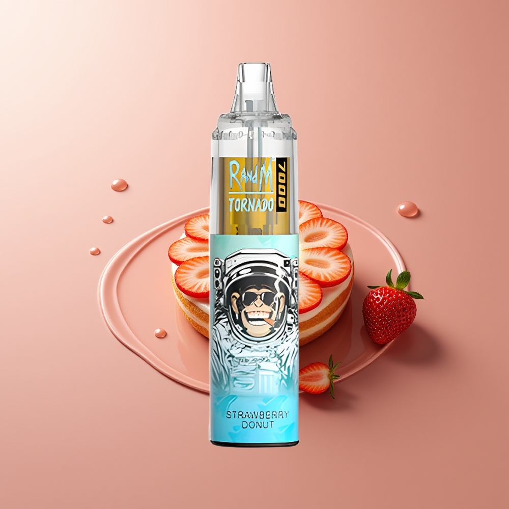 RandM Fumot Tornado 7000 Suitsu Maasikas-Ring 14ml Mesh