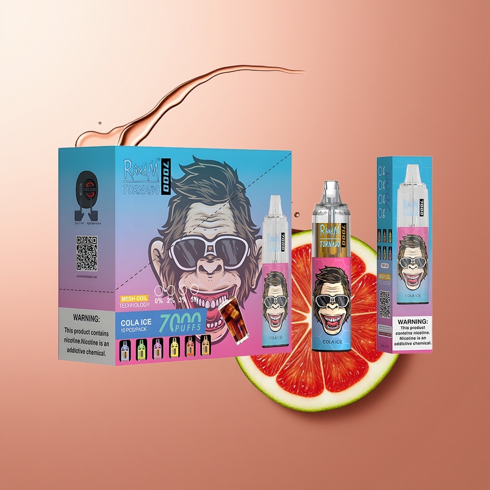 RandM Fumot Tornado 7000 Suud 14ML Koola Jää Type-C RGB