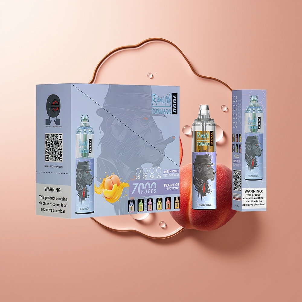 RandM Fumot Tornado 7000 Suud 14 ML Virsikujää RGB