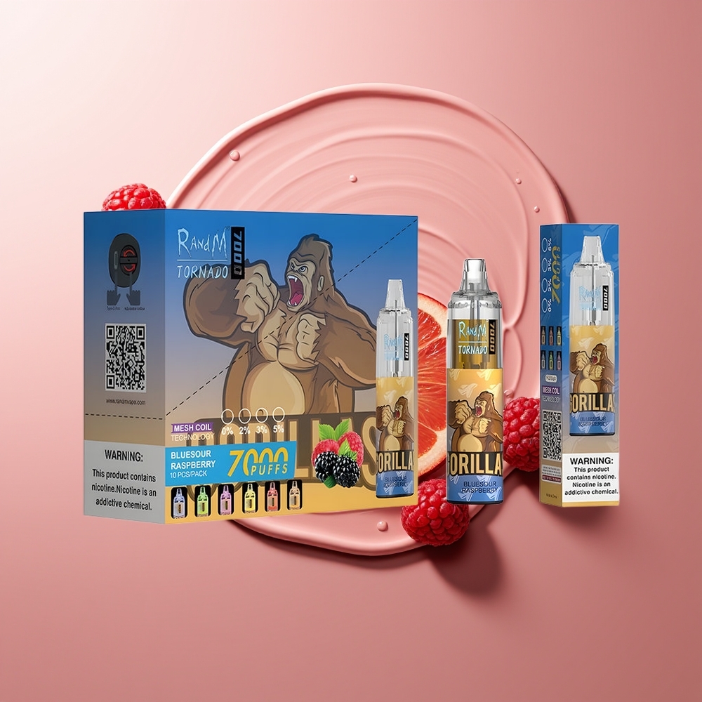 RandM Fumot Tornado 7000 Suud Bluesour Vaarikas Mesh Type-C