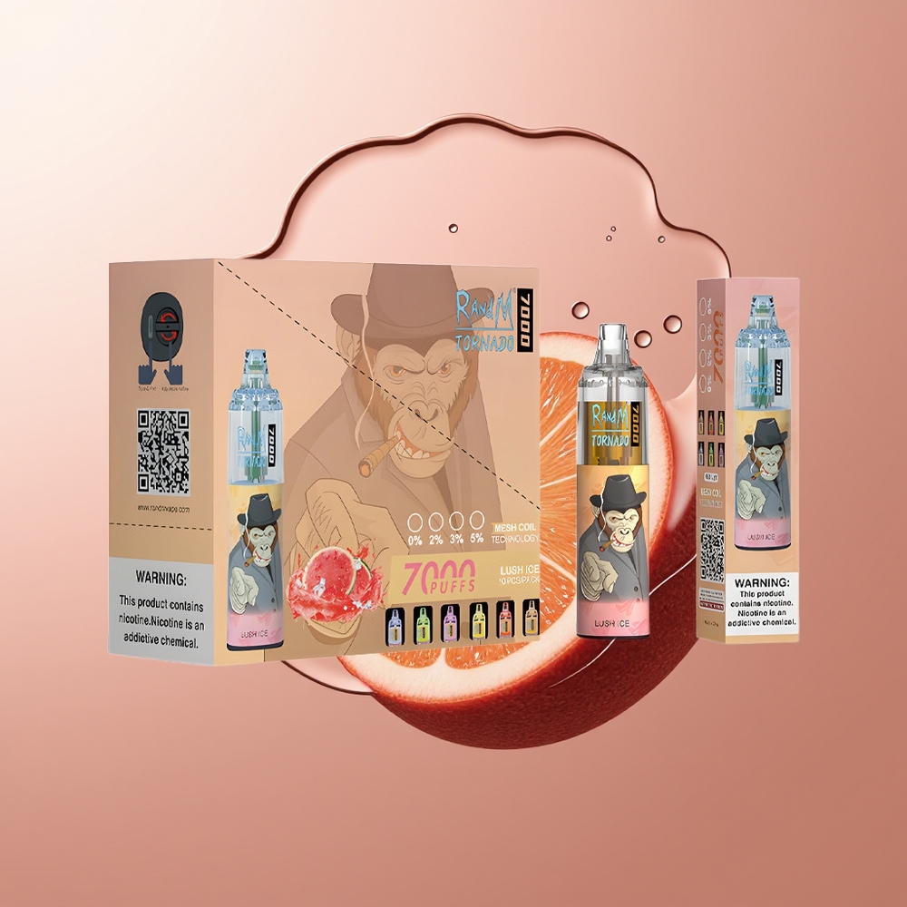 RandM Fumot Tornado 7000 Suud Lush Jää + 14ML + RGB