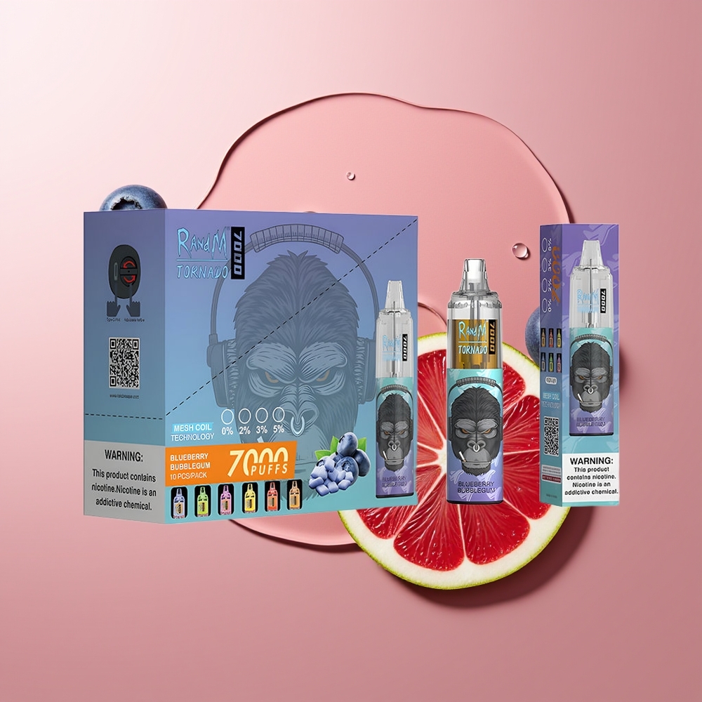 RandM Fumot Tornado 7000 Suudet RGB Tuli Sinimustik Mullikommid Häälestatava Õhuga