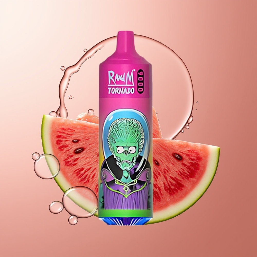 RandM Fumot Tornado 9000 Puhangit Vesimelonimullkommi 850 mAh Laaditav