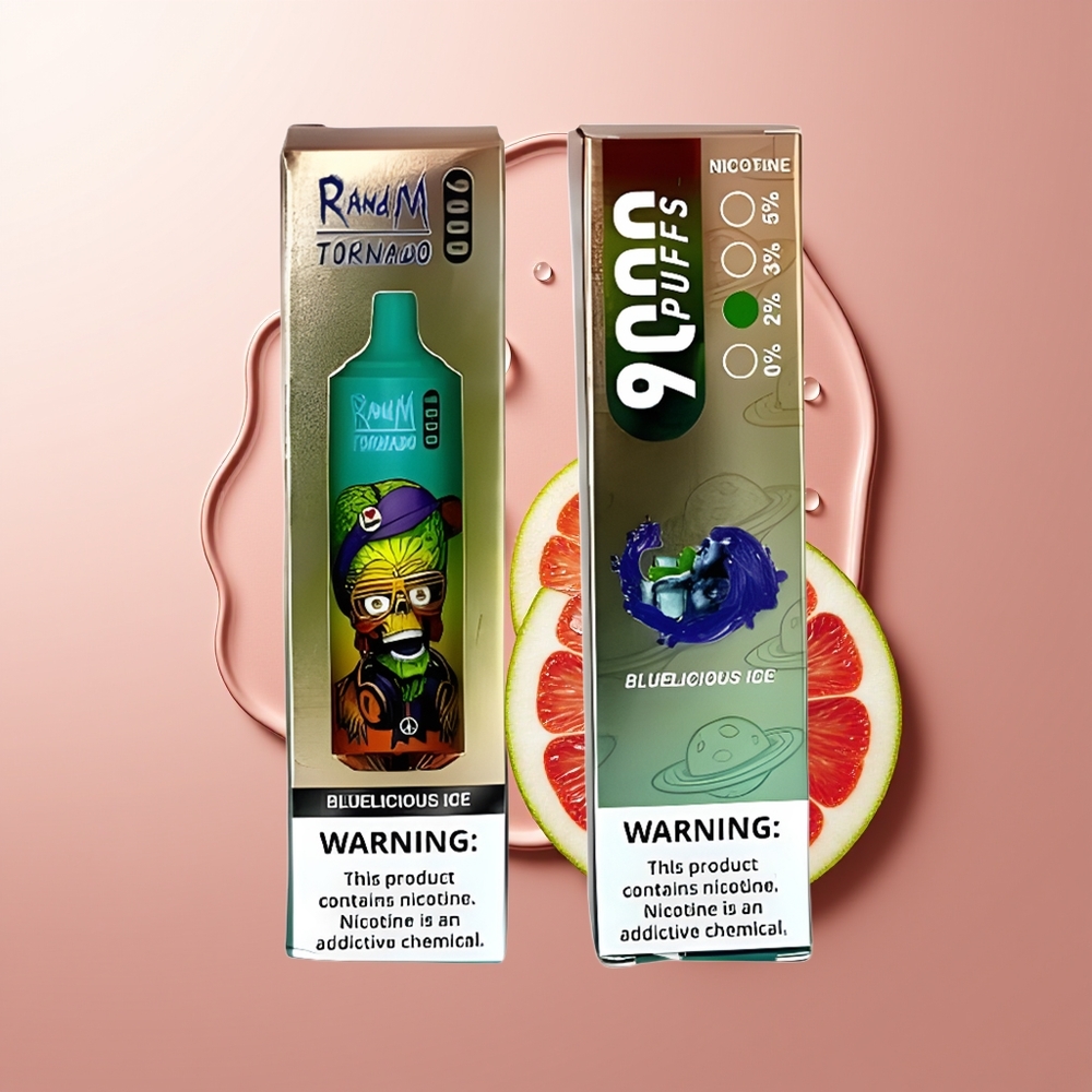 RandM Fumot Tornado 9000 Puhangud Bluelicious Jää + 850 mAh Laaditav