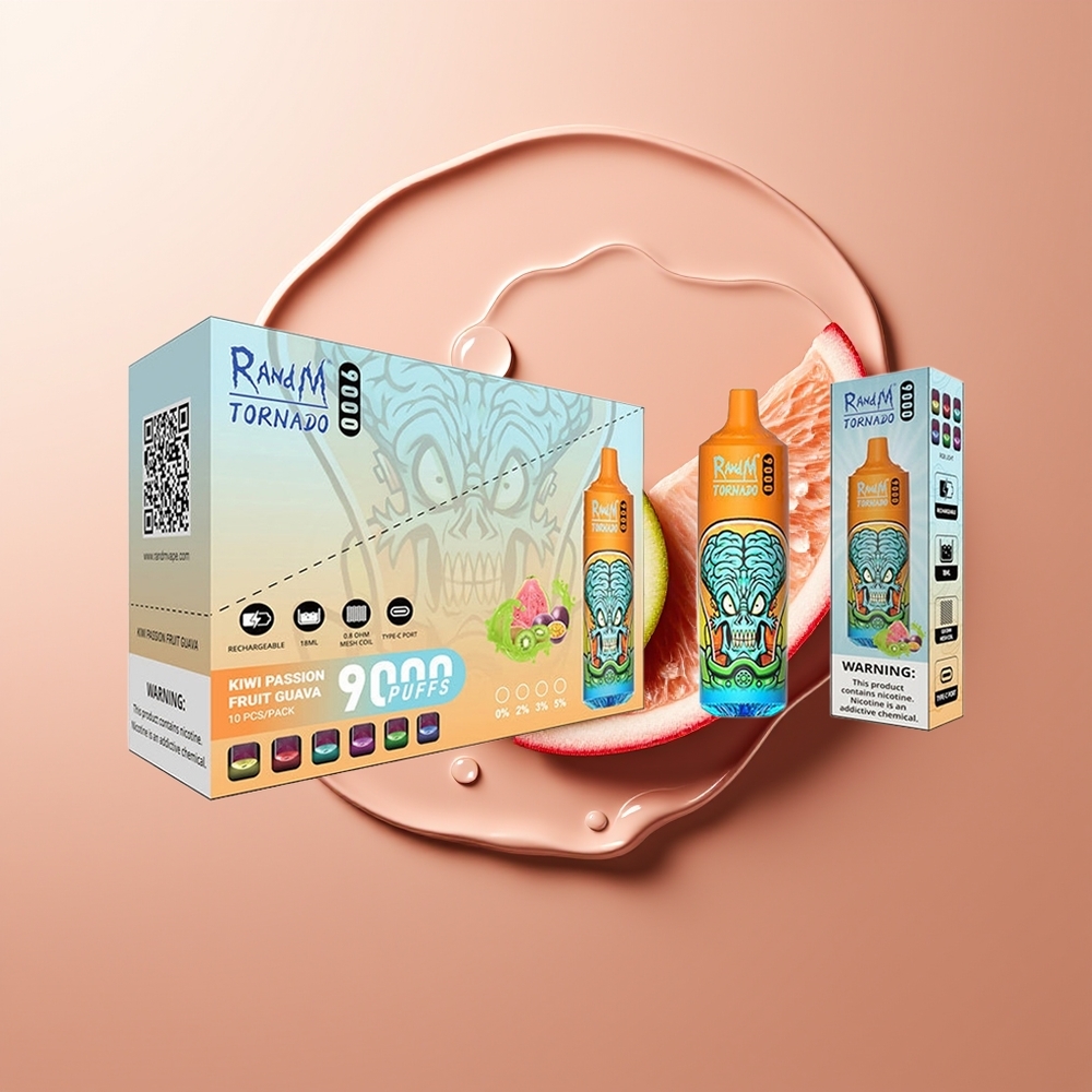 RandM Fumot Tornado 9000 Puhangud Maasikapassiooniguava 850 mAh Laetav