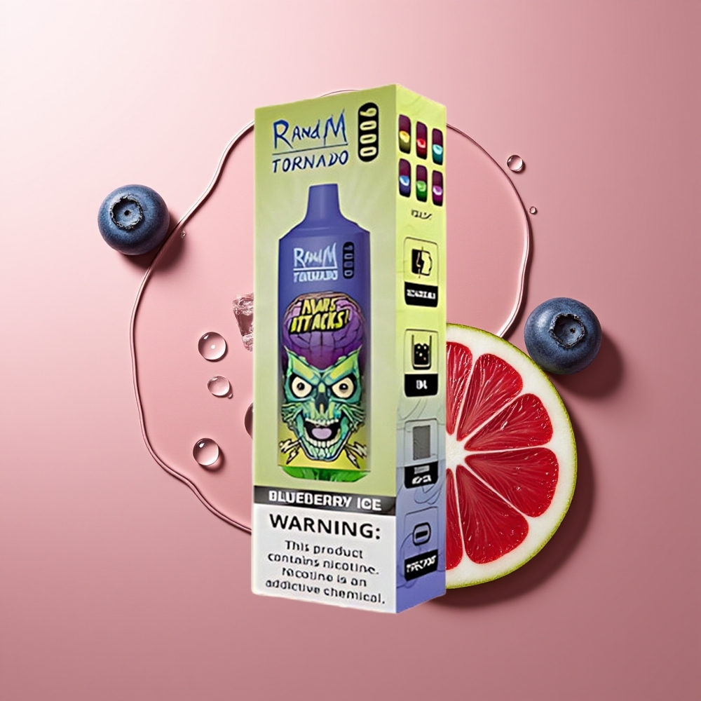 RandM Fumot Tornado 9000 Puhangud Mustikamahlane Jää