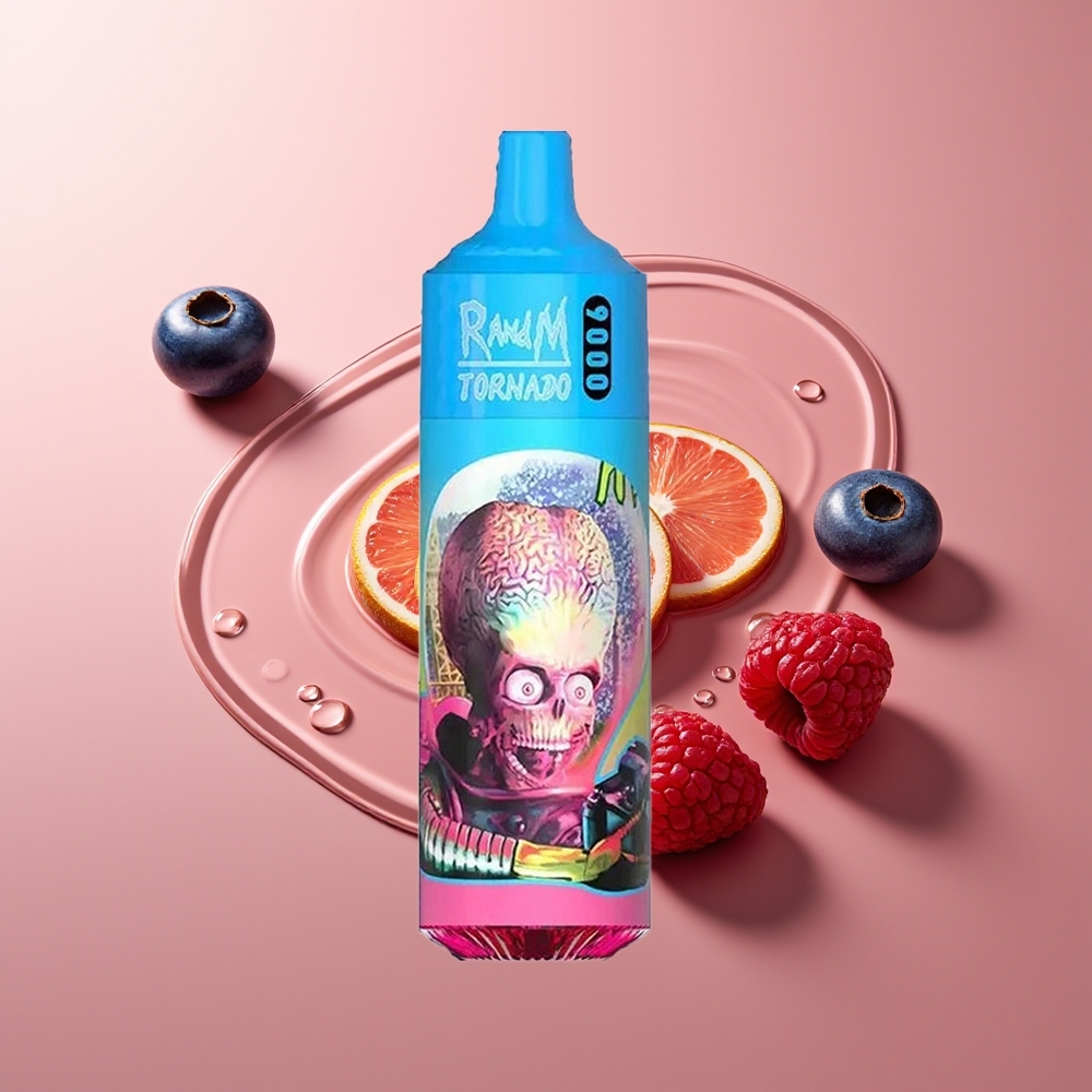 RandM Fumot Tornado 9000 Puhangud Mustikas-Hapukas Vaarikas Laaditav