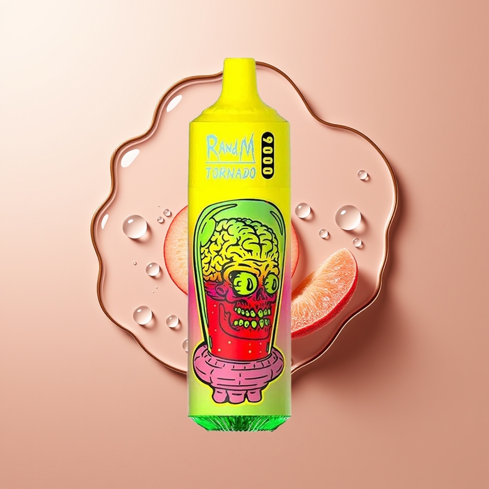 RandM Fumot Tornado 9000 Puhangud Suvine Virsikujää Mesh