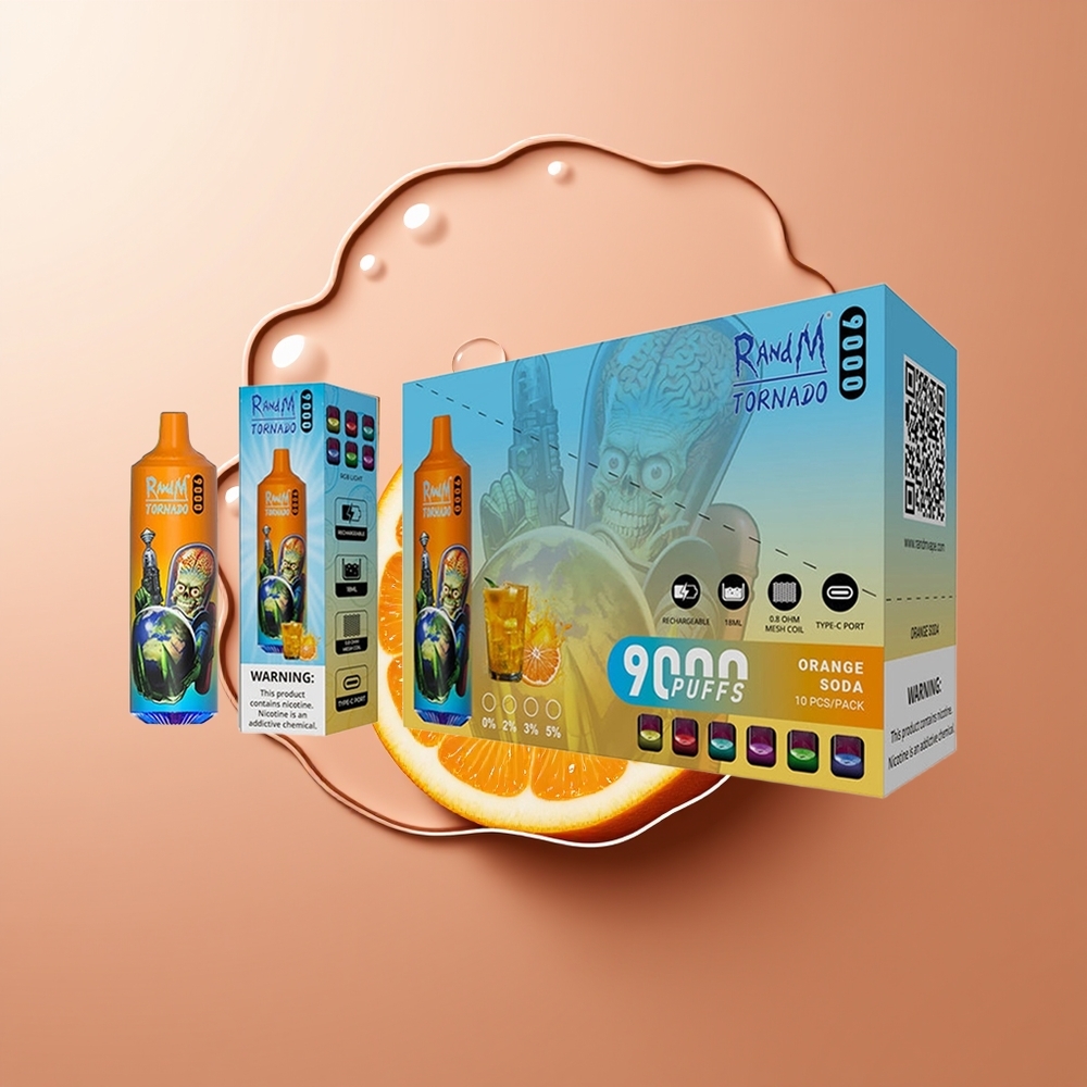 RandM Fumot Tornado 9000 Puhangut Apelsinilimonadi 850 mAh