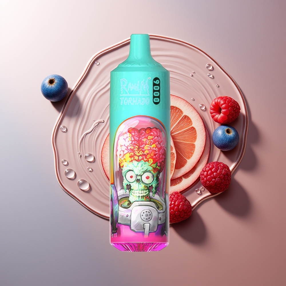 RandM Fumot Tornado 9000 Puhangut Sinihaprane Vaarikas 850 mAh