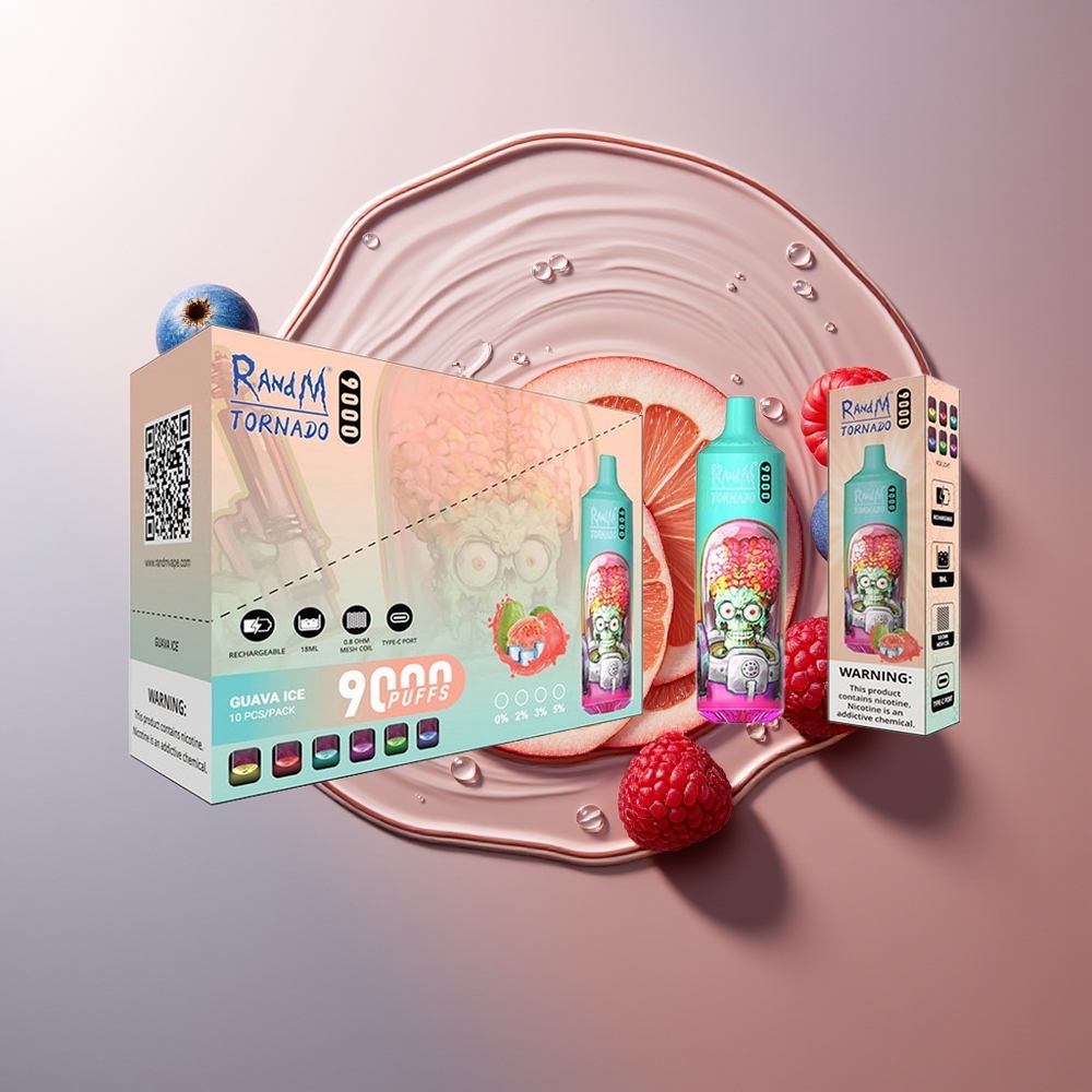 RandM Fumot Tornado 9000 Puhangut Sinihaprane Vaarikas 850 mAh