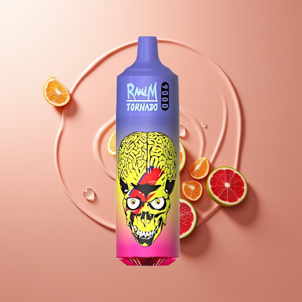 RandM Fumot Tornado 9000 Puhud Skittles RGB-ekraan