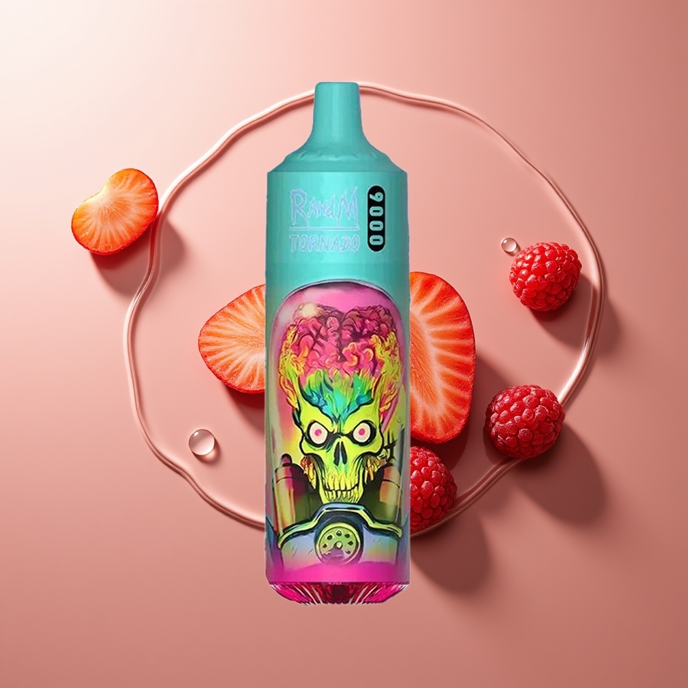 RandM Fumot Tornado 9000 Suts Maasikas-Vaarikas RGB