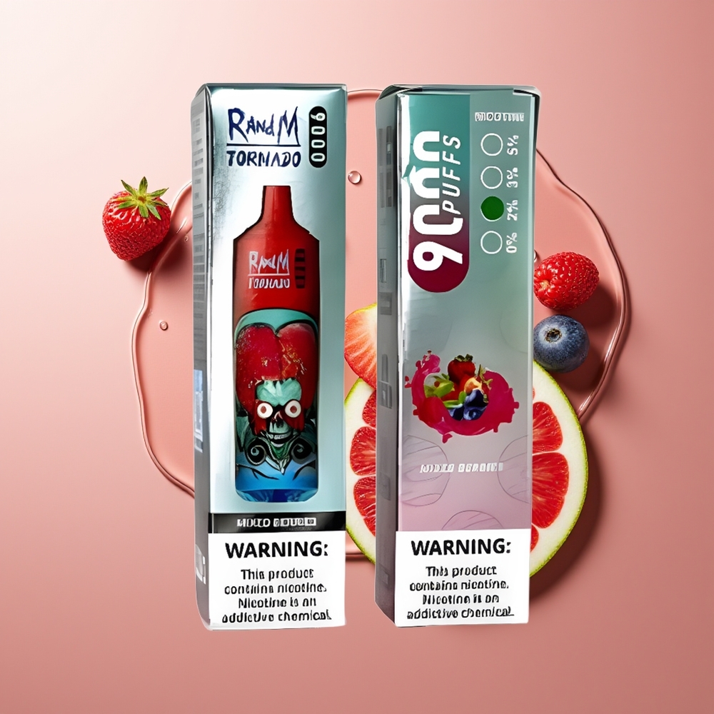 RandM Fumot Tornado 9000 Sutsud Segamari Disain RGB