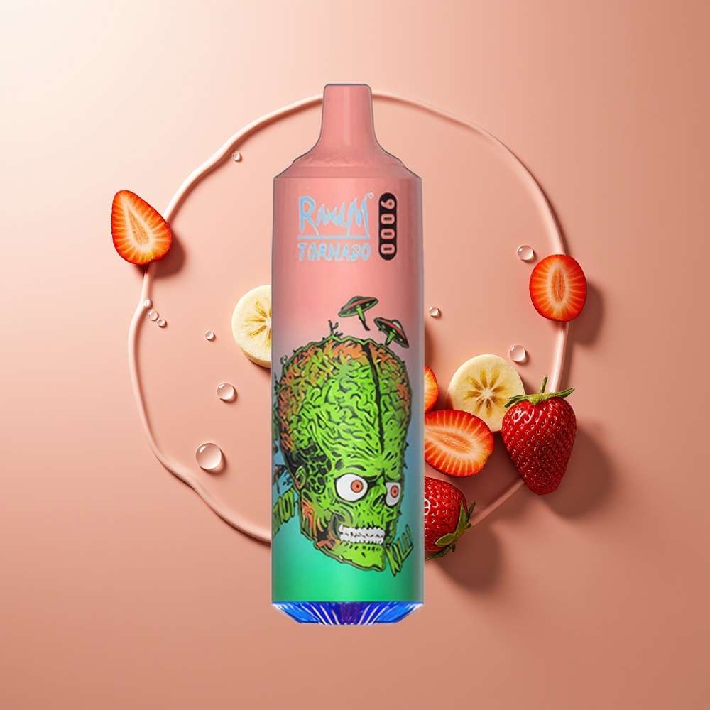 RandM Fumot Tornado 9000 Suutekestvus Maasika-Banaan 850 mAh