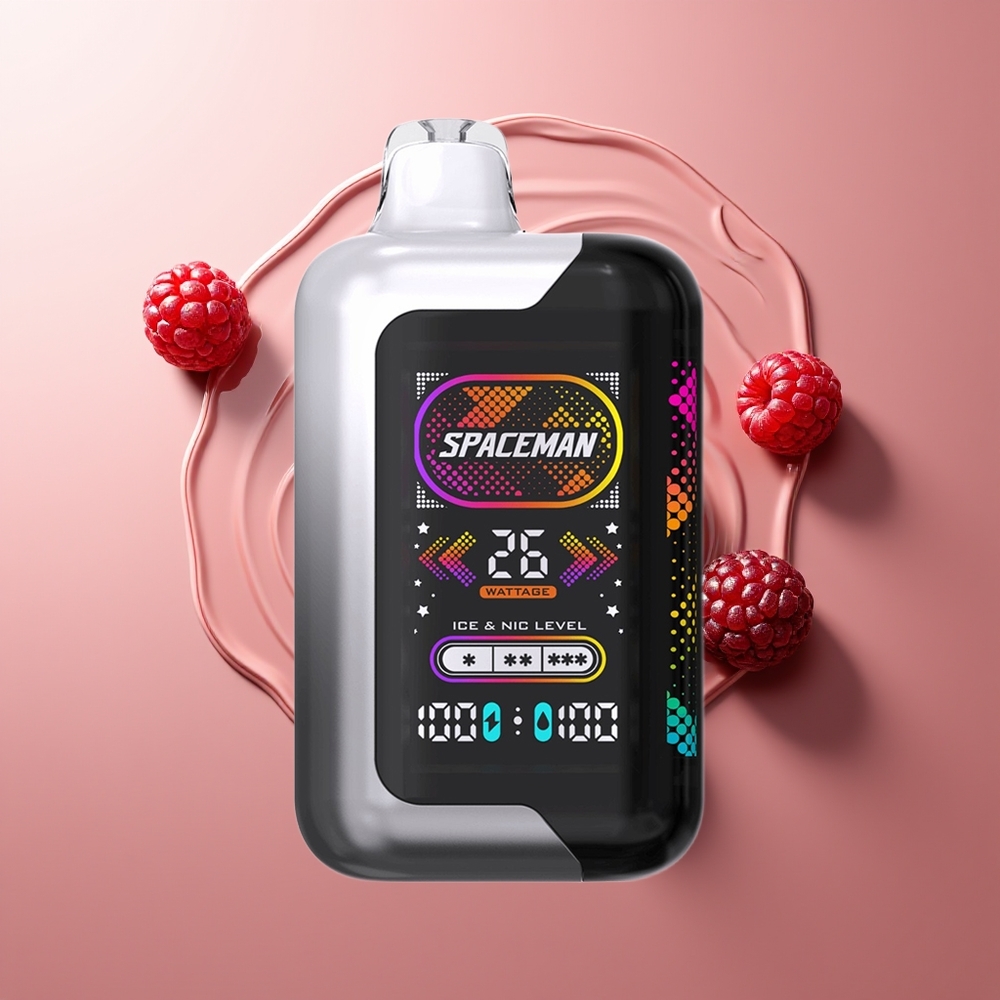 SMOK SPACEMAN SP40000 20ml Mustikas-Razz Ühekordne Vape 1000mAh 50mg/ml