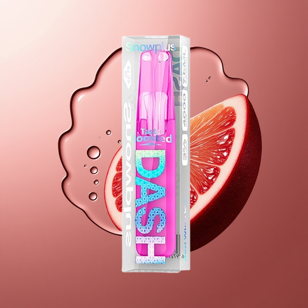 Snowplus Dash 4000 Puhangut Punane Vein Jää 7,5 ml 530 mAh