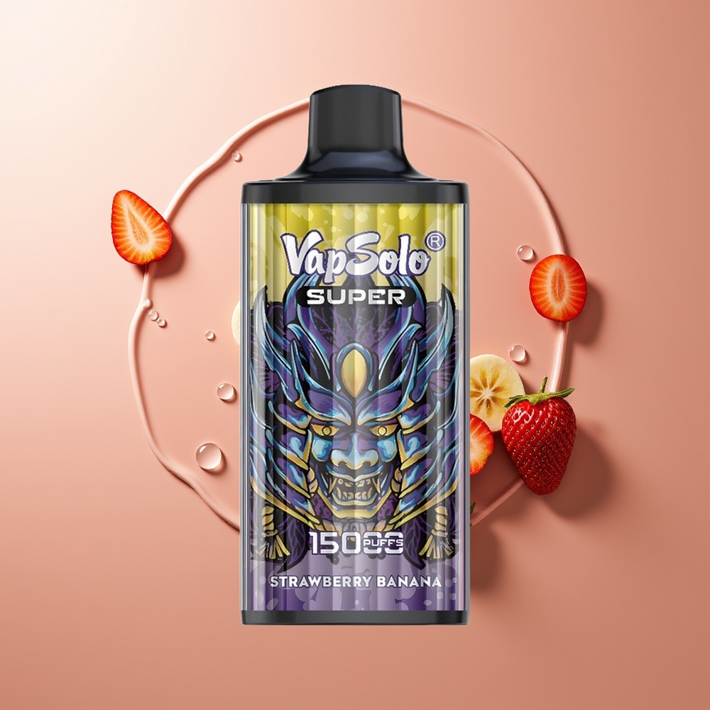 Vapsolo Super 15000 Püssid 40ml Maasikas-Banaan