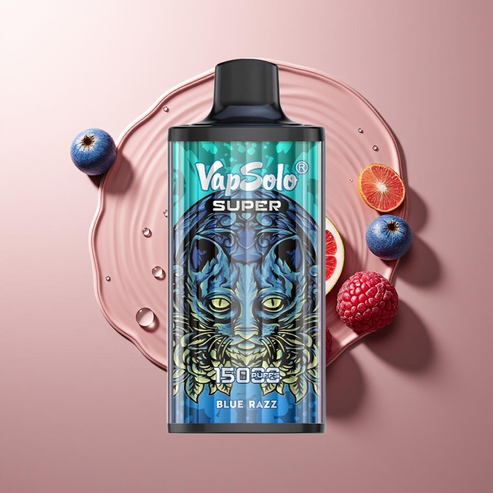 Vapsolo Super 15000 Pahvakad Sinised Vaarikad 40ml 850mah