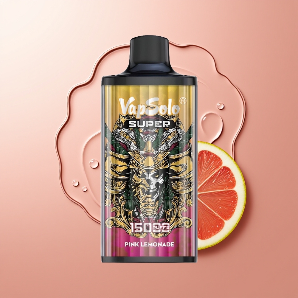 Vapsolo Super 15000 Pahvlus Elektroliit 40ml Super Roosa Sidrunimahl
