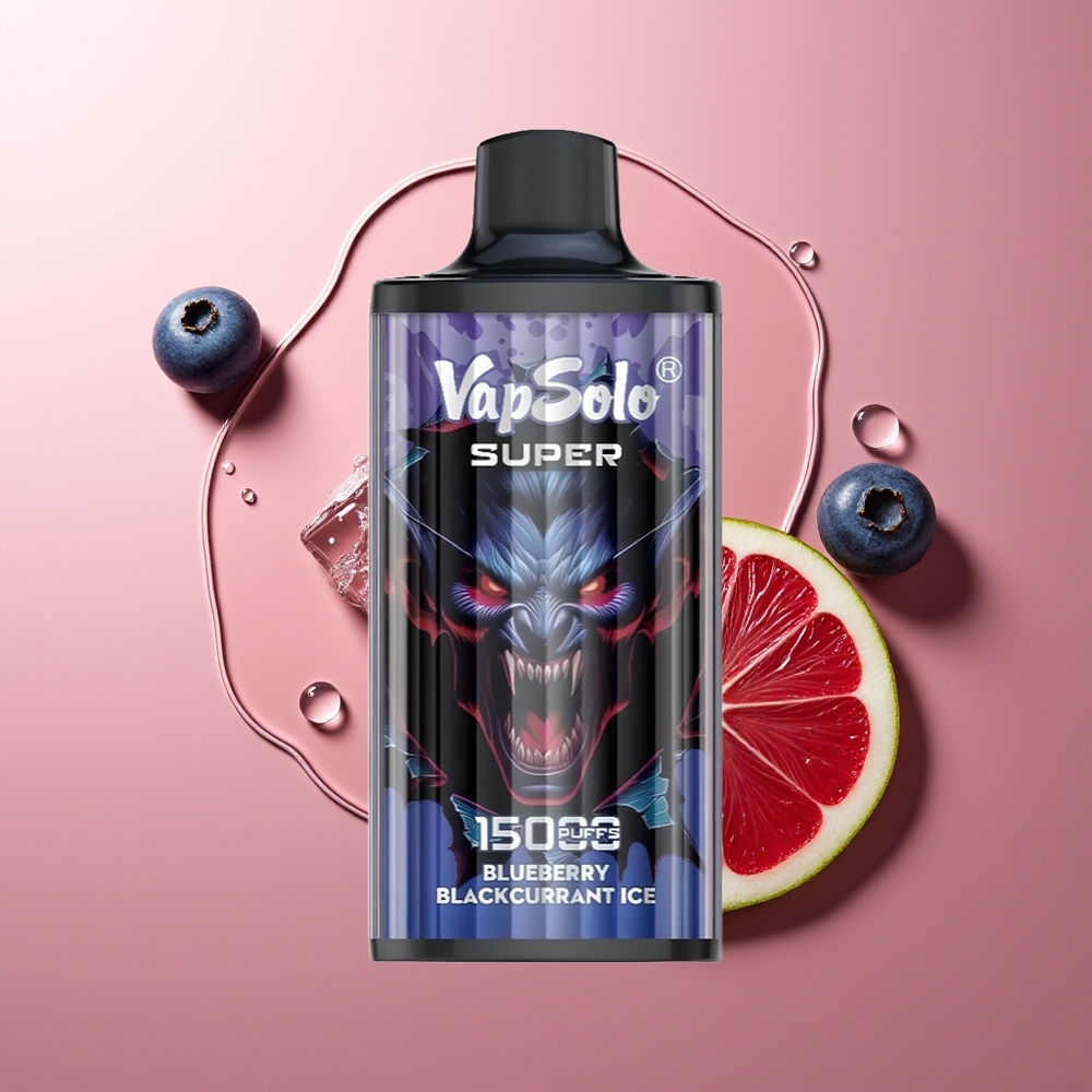 Vapsolo Super 15000 Pihud Mustikas Sõstar Jää 40ml 850mah