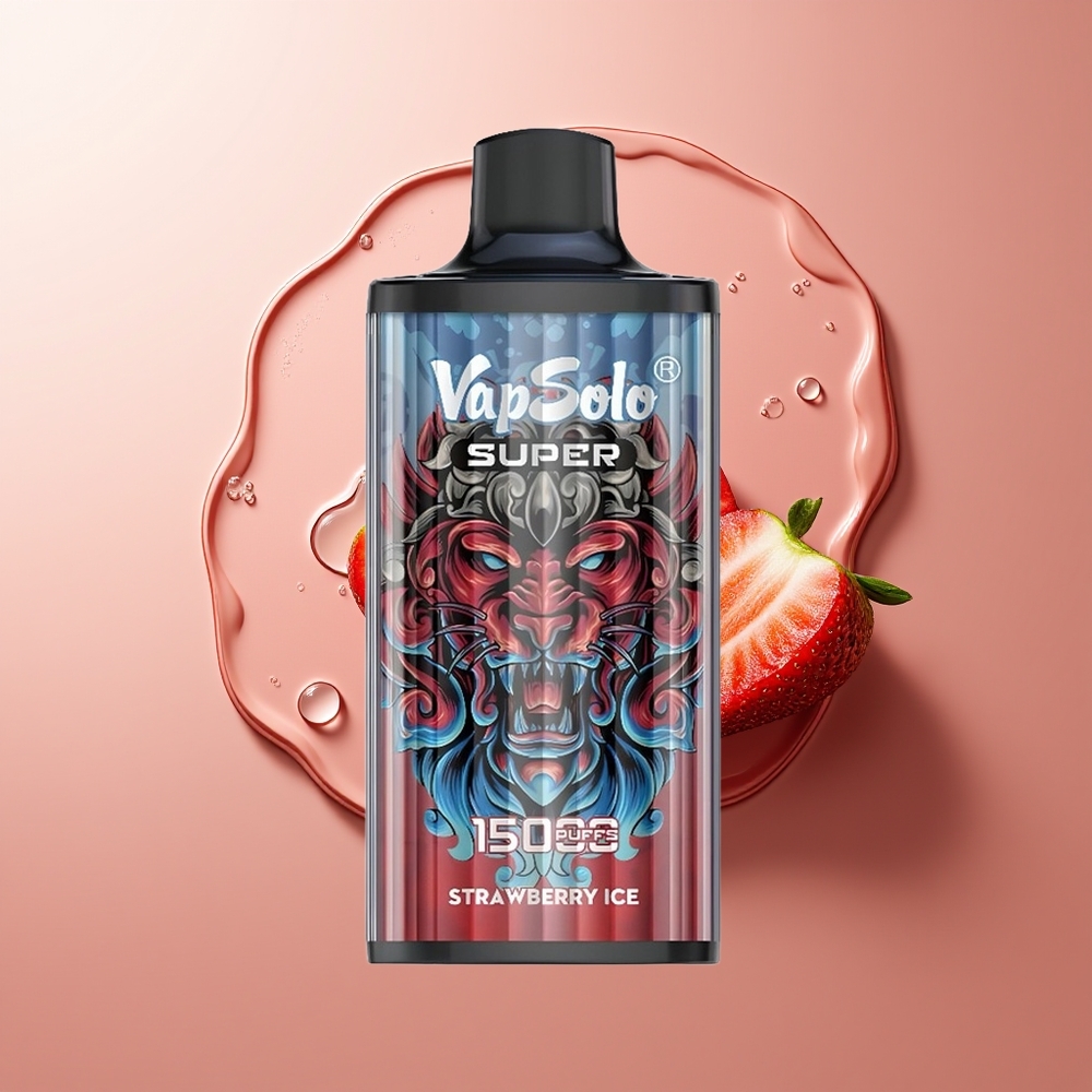 Vapsolo Super 15000 Puhud 40ml Maasikajää