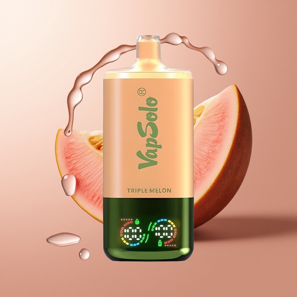 Vapsolo Triple 30000 Puffs Kolmikmelon Ühekordselt Kasutatav Vape 40ml Type-C