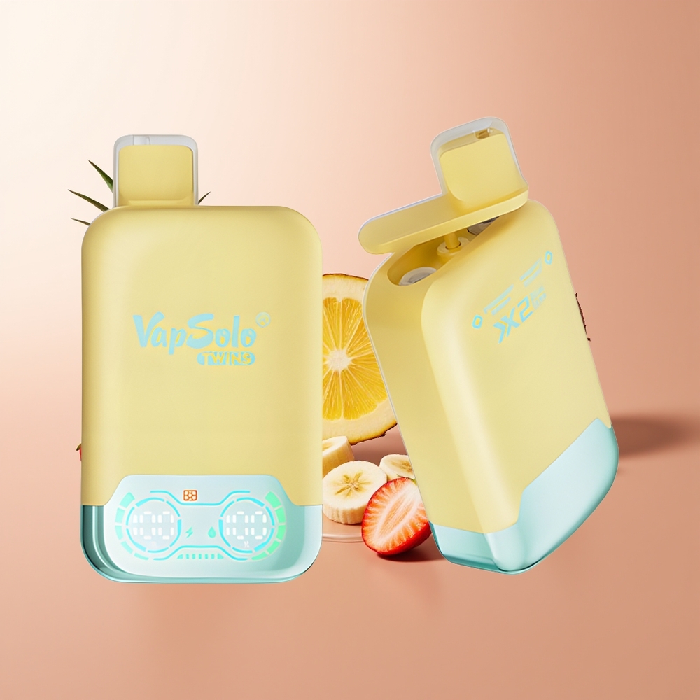 Vapsolo Twins 20000 Puffs 40 ml Ananass-Kookos & Maasikas-Banaan