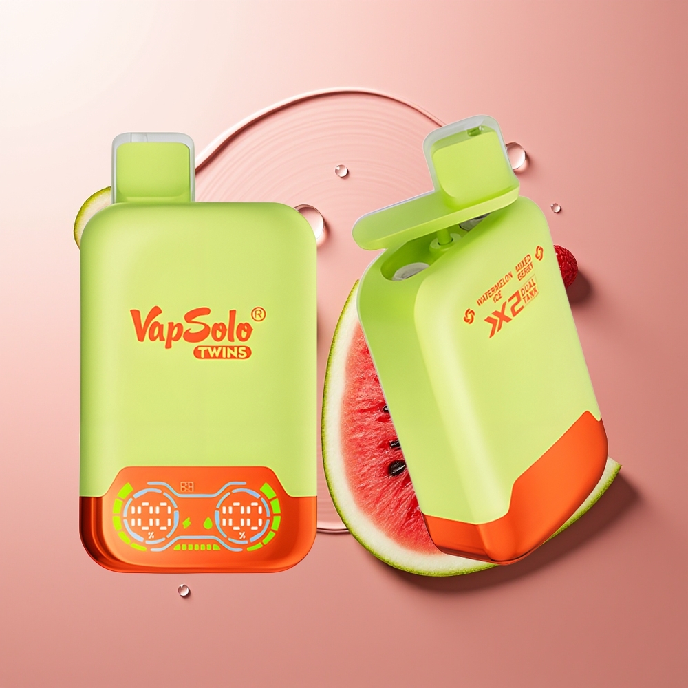 Vapsolo Twins 20000 Puffs Vesiniku Jää & Segamari Ühekordselt Kasutatav Vape Type-C