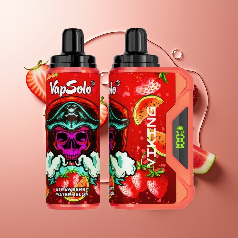 VapSolo VIKING 12000 Püssid Ühekordselt Kasutatav Vape Maasikas-Arbuus 22ml Type-C