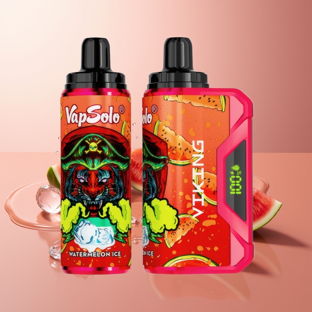 VapSolo VIKING 12000 Pahvad Ämblikjää Ühekordselt Kasutatav Vape Tüüp-C