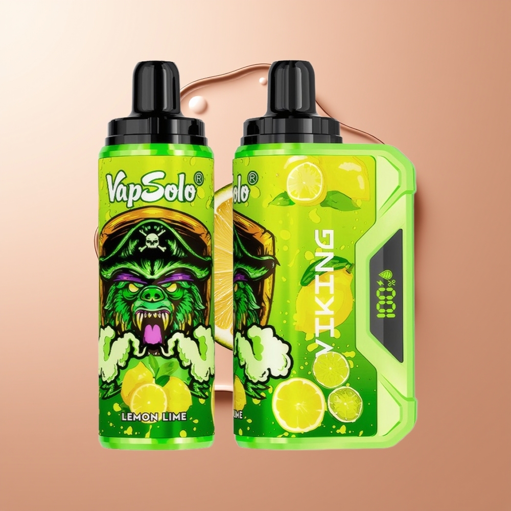 VapSolo VIKING 12000 Puhud 22ml Sidrun-Laim Ühekordselt Kasutatav Vape Type-C
