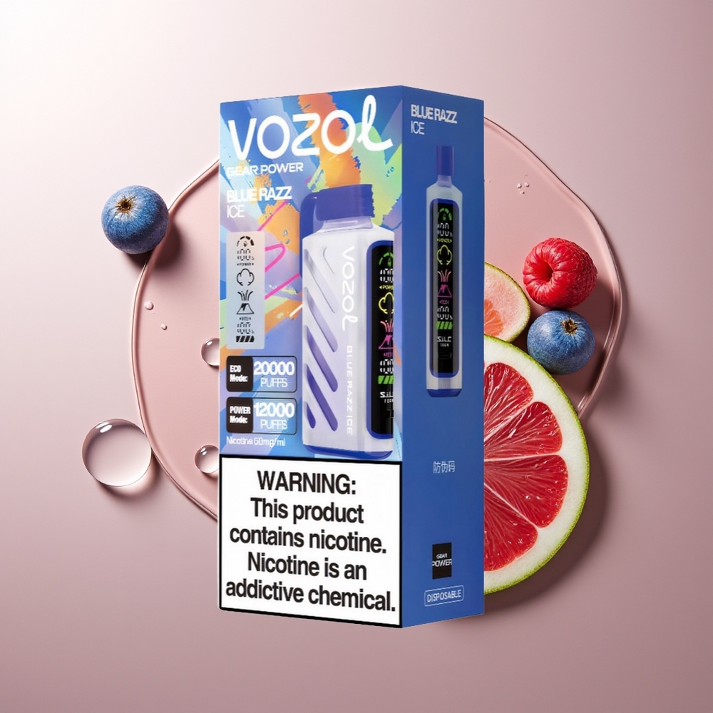 VOZOL Gear Power 20000 Süsti Sinised Razz Ja Jää