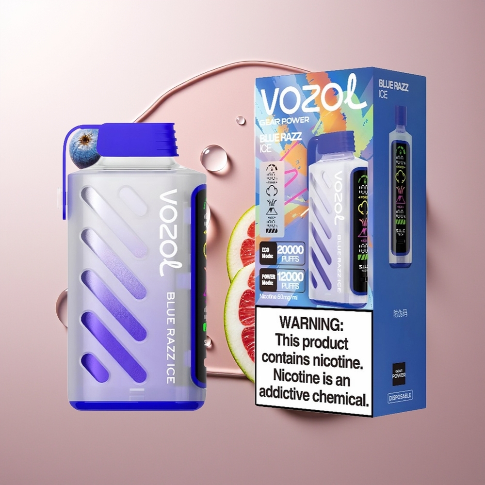 VOZOL Gear Power 20000 Süsti Sinised Razz Ja Jää