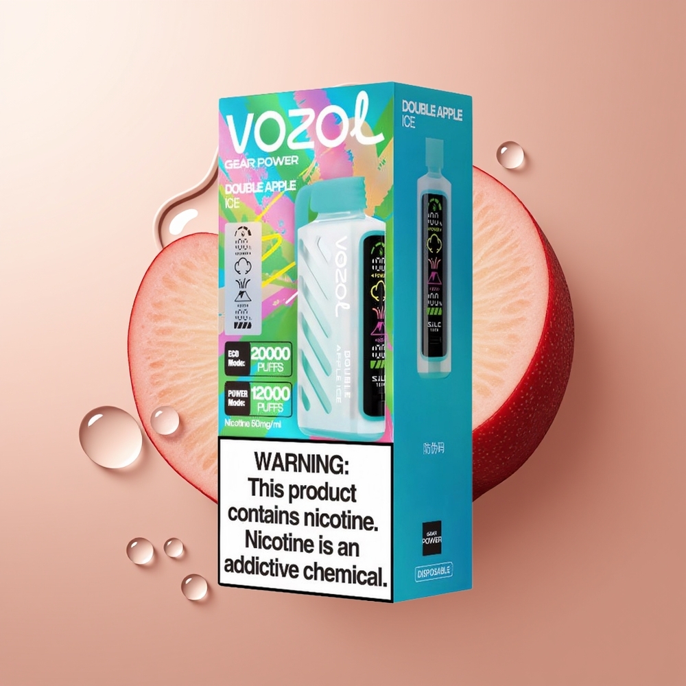 VOZOL Gear Power 20000 Suudet Kahe Õuna Jää Eeldtäidetud Nikotiinitugevus 5%