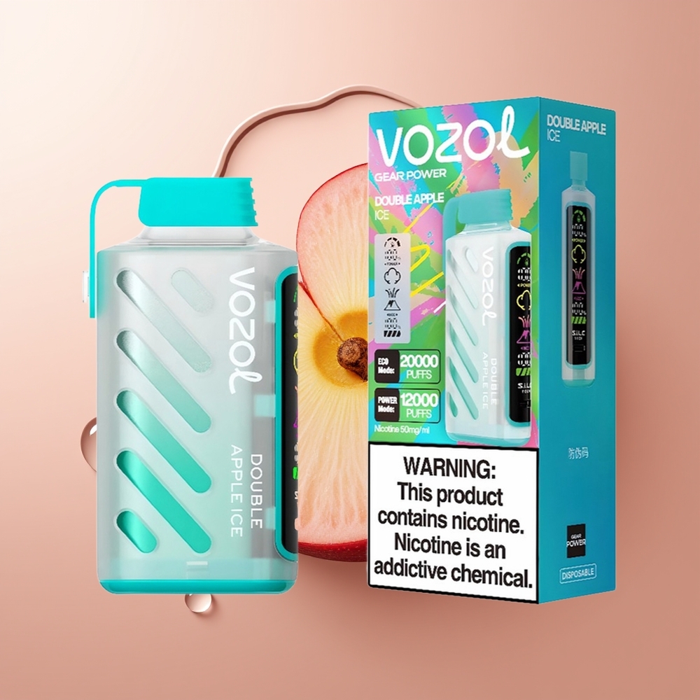 VOZOL Gear Power 20000 Suudet Kahe Õuna Jää Eeldtäidetud Nikotiinitugevus 5%