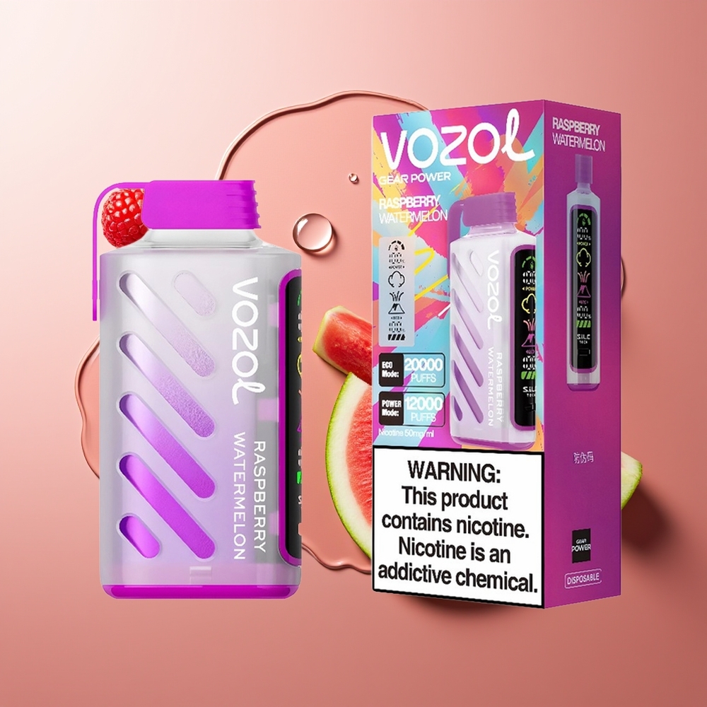VOZOL Gear Power 20000 Suudet Raspberry-Arbuus Dual Mesh Coil