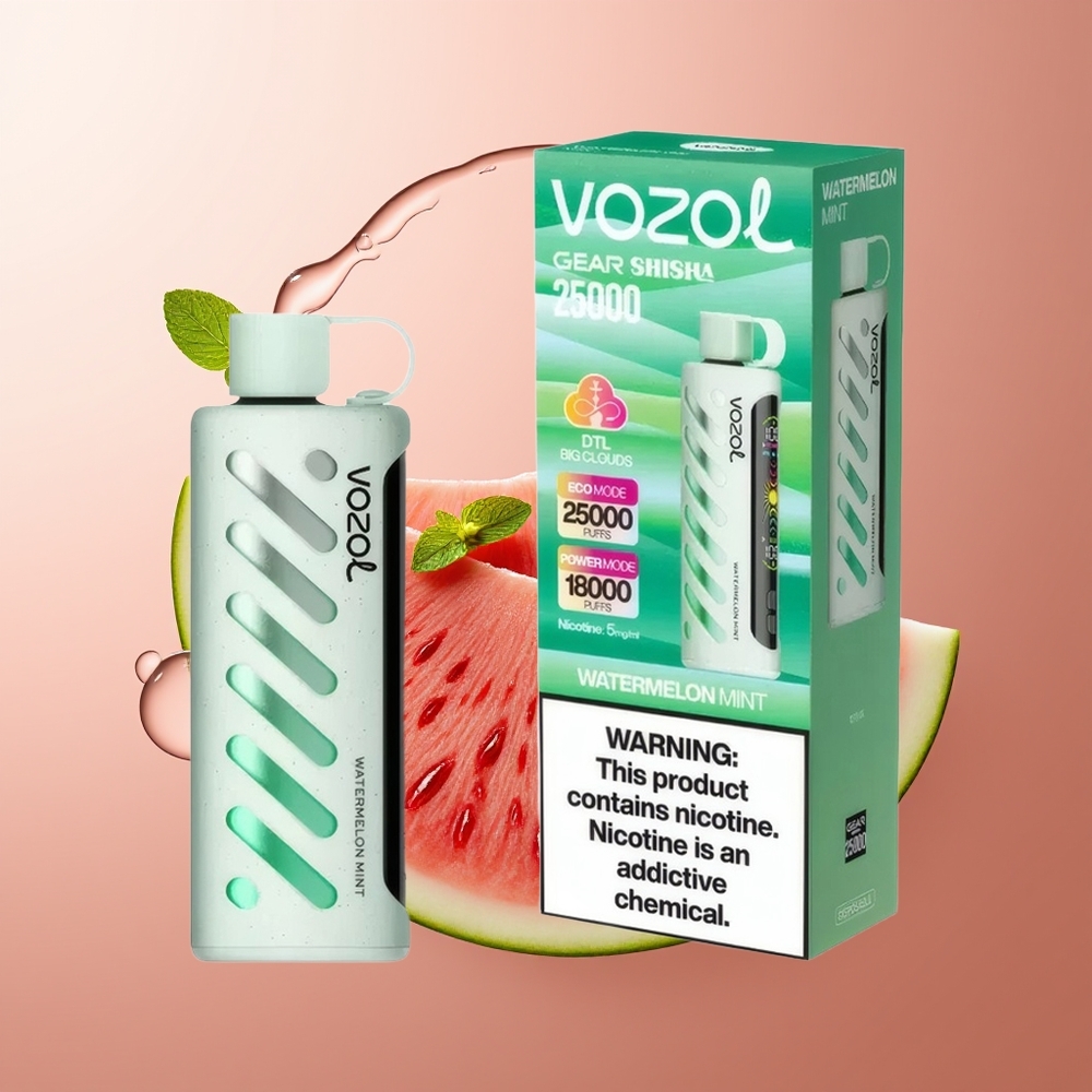 VOZOL Gear Shisha 25000 Popsi Vesimelonimünt Dual Mesh