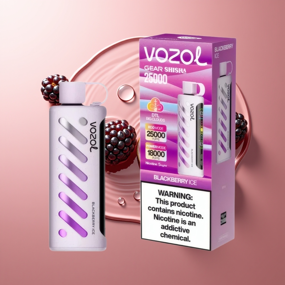 VOZOL Gear Shisha 25000 Puffi Mustika-Jää Dual Mesh Dual Modes