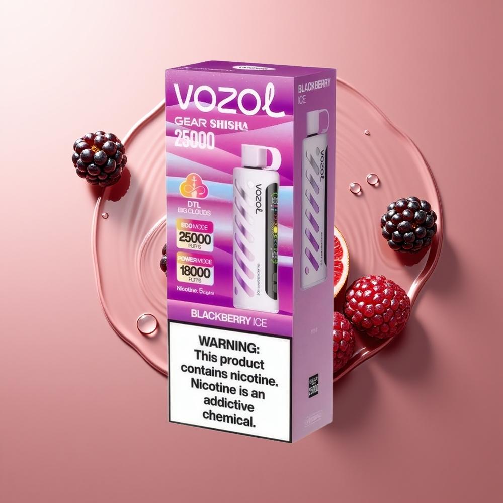 VOZOL Gear Shisha 25000 Puffi Mustika-Jää Dual Mesh Dual Modes