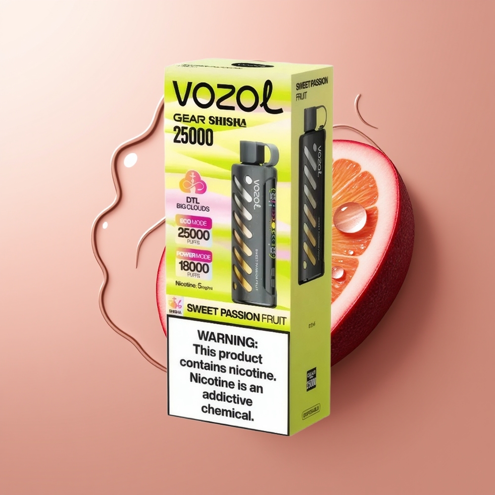 VOZOL Gear Shisha 25000 Sutsud Smart Chip Magus Passioonipuu