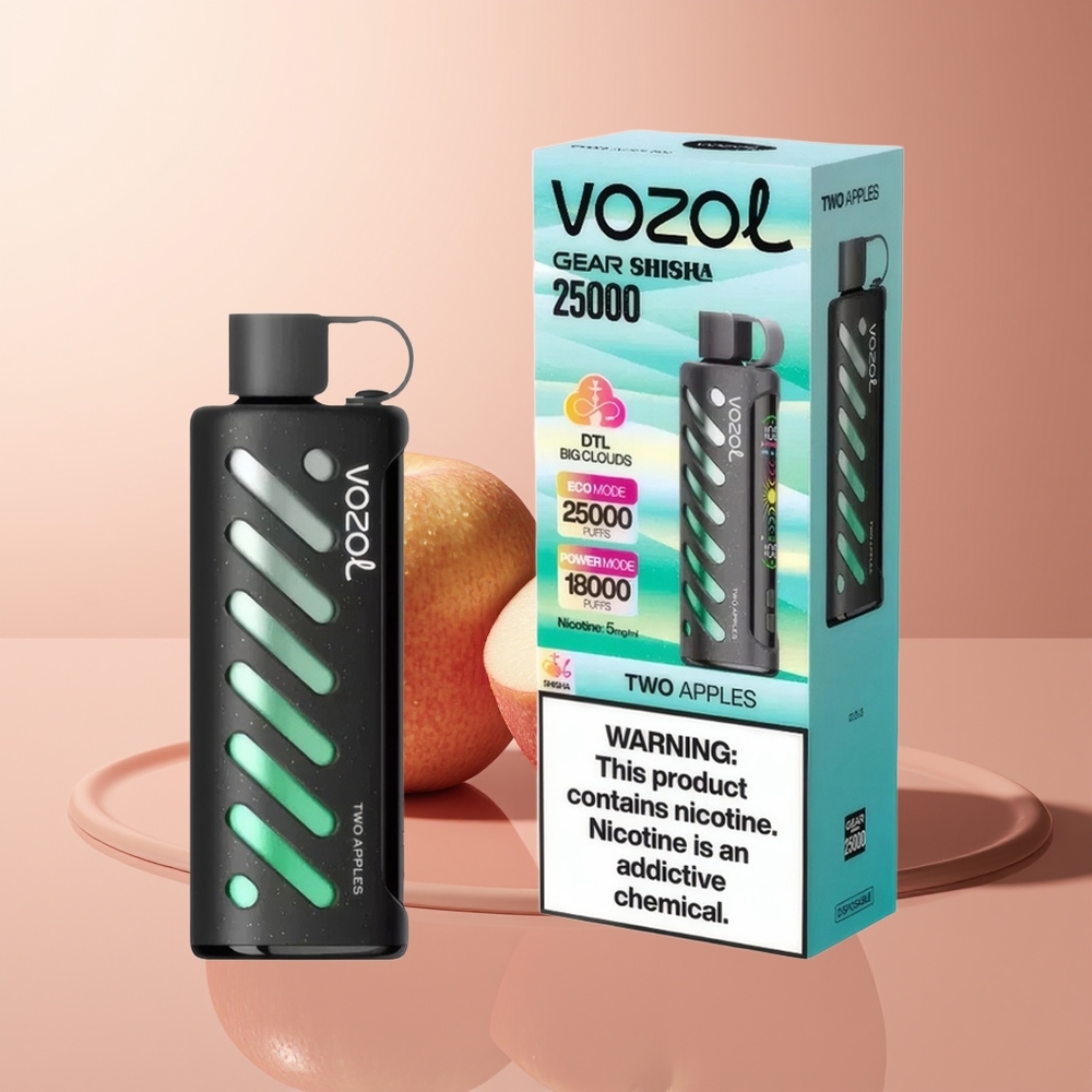 VOZOL Gear Shisha 25000 Suud Kaks Õuna S.i.L.C Tech Dual Mesh