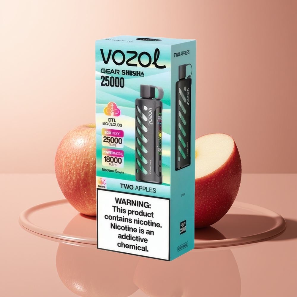 VOZOL Gear Shisha 25000 Suud Kaks Õuna S.i.L.C Tech Dual Mesh